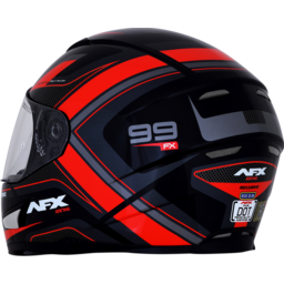 FX-99 Helmet - Recurve - Black/Red - Small thumbnail-2