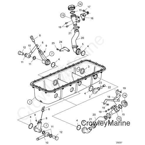 Hexagon Nut (V2) - Volvo Penta (20405288)