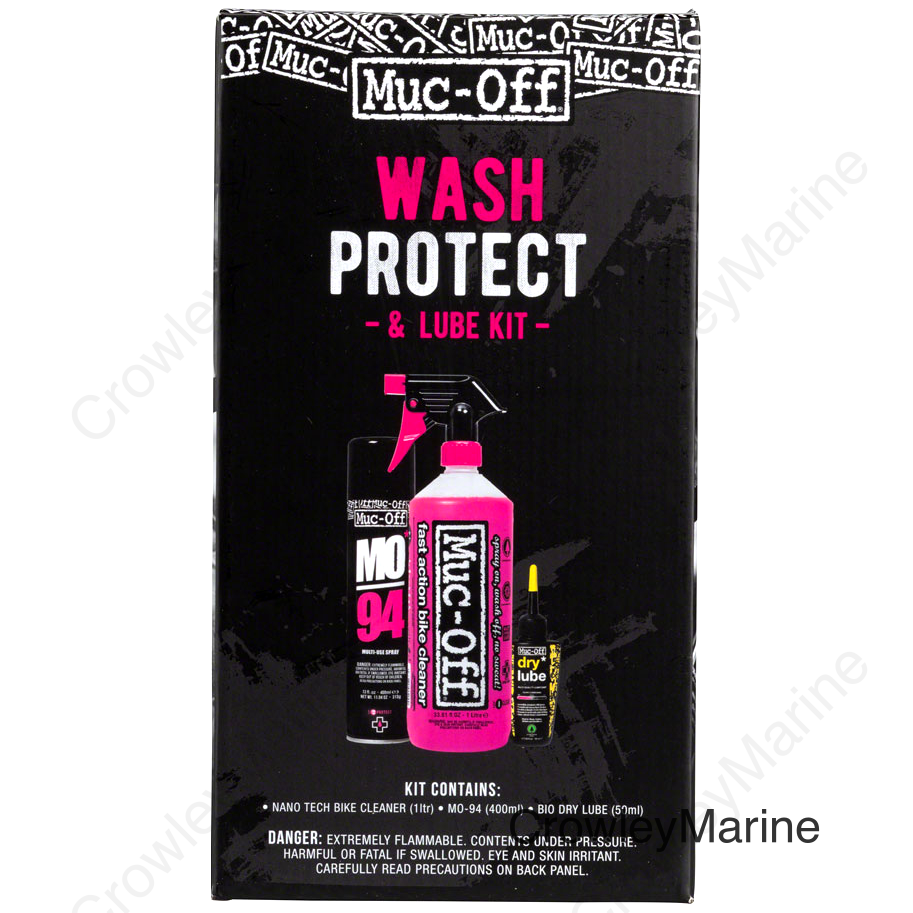 Muc-Off Bike Care Kit: Wash Protect and Lube with Dry Conditions Chain Oil