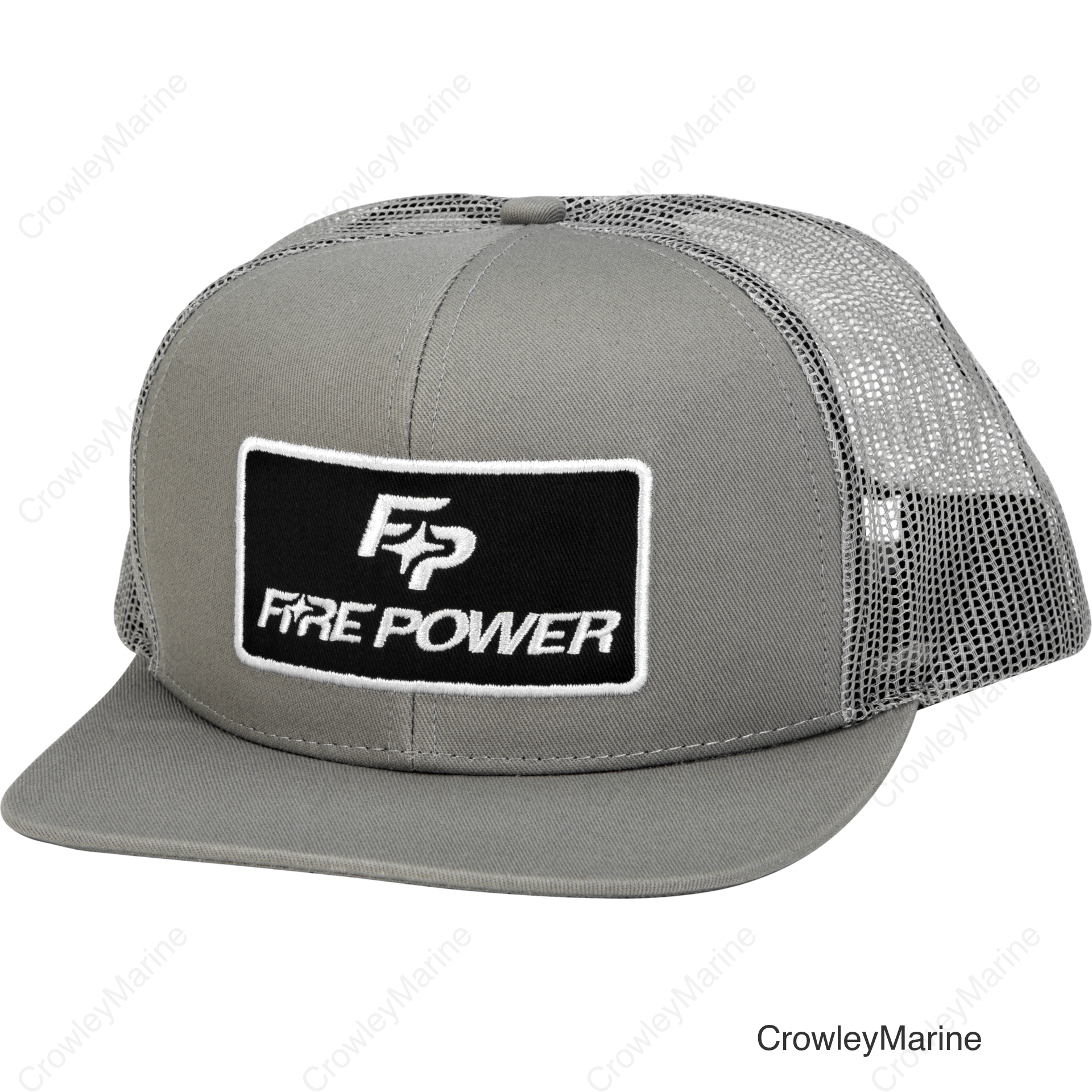 FLAT BILL PATCH HAT GREY
