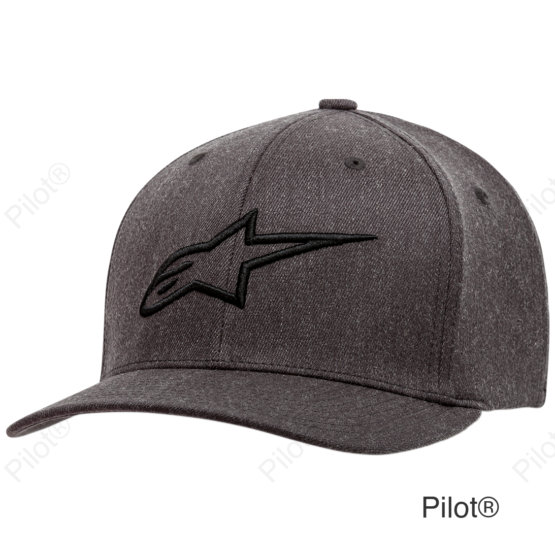Ageless Curve Hat - Heather Charcoal/ Black - Small/Medium