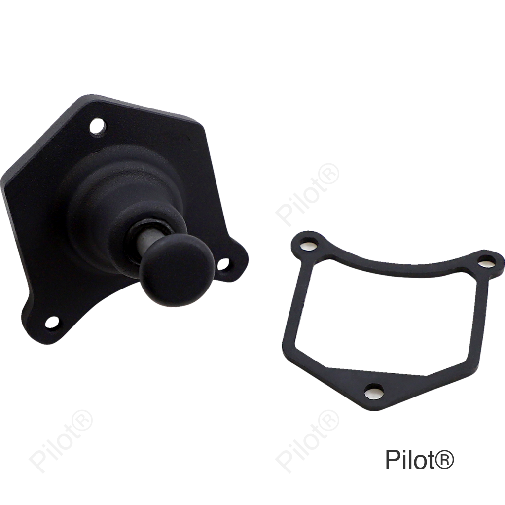 Solenoid End Cover - Starter Buttons - Black
