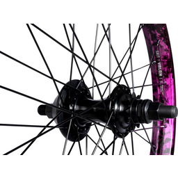 Salt EX Rear Wheel - 20 Black/Purple Splatter LHD