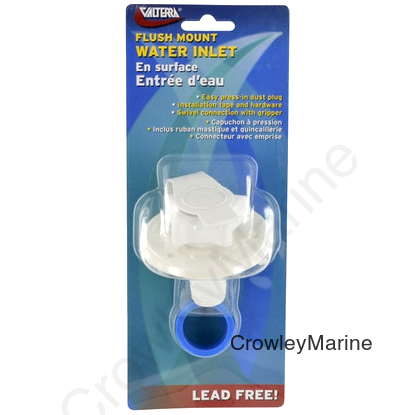 WATER INLET 2-3/4" PLSTCFLG, MPT, WHITE, PKGD (RV0000556)