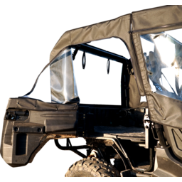 Soft Doors - Middle/Rear Windows - Black - Honda Pioneer 1000 thumbnail-5