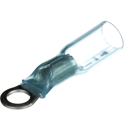 Seachoice Marine Grade Heat-Shrinkable Ring Terminal, Fits #10 Stud, 16-14 Wire Range, Blue, Pack of 25 thumbnail-0