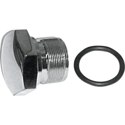 Fork Tube Cap - Upper - Chrome - Custom Design - '71-'72 FX | '52-'72 XL