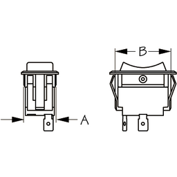 Rocker Switch(SPDT) - Mom On/Off/Mom On thumbnail-1