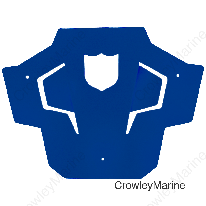 REAR SPORT BUMPER SKID PLATE BLUE POL