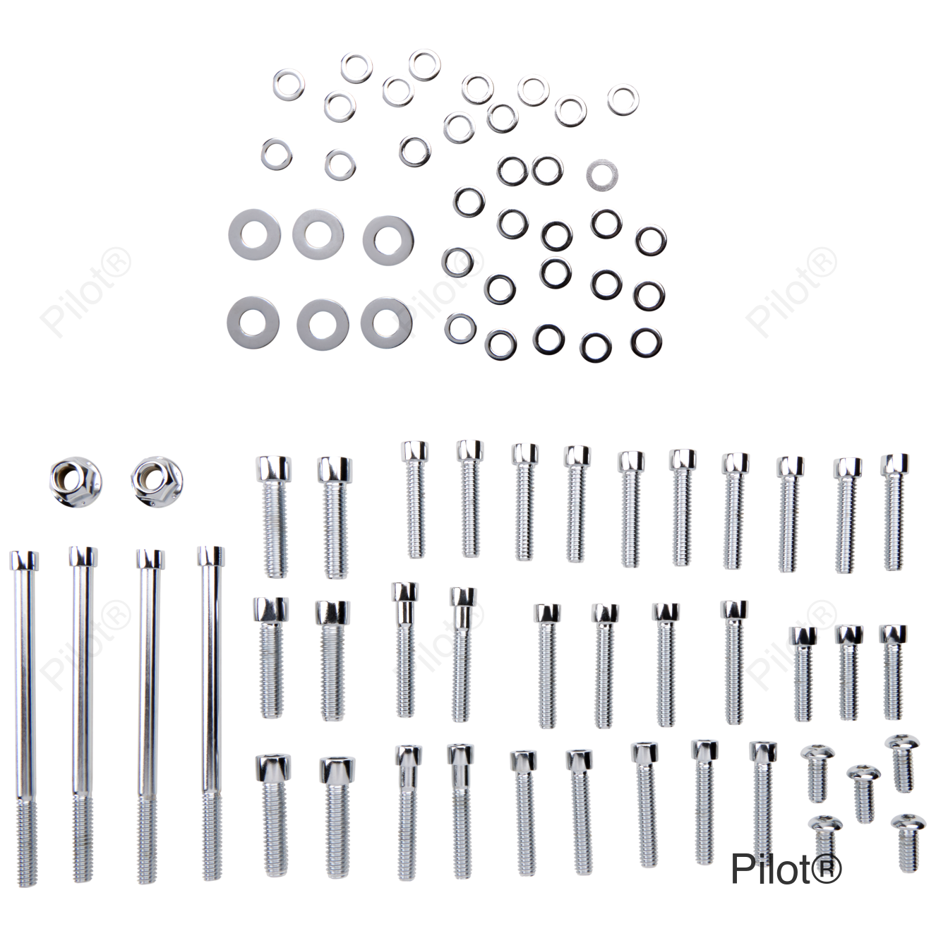 Bolt Kit - Side Cover - Socket-Head - Chrome