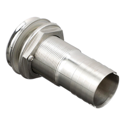 Seachoice Mega-Flow Dripless Thru Hull Fitting, 316 Stainless Steel, Fits 1-1/2 In. Hose, 1-1/2 In. Max. Hull thumbnail-8