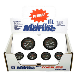 Sierra 68363P Amega Signature Series 6 Inboard & Sterndrive Set with Tachometer, Speedometer, Voltmeter, Fuel, Water Temperature & Oil Pressure Gauges thumbnail-1