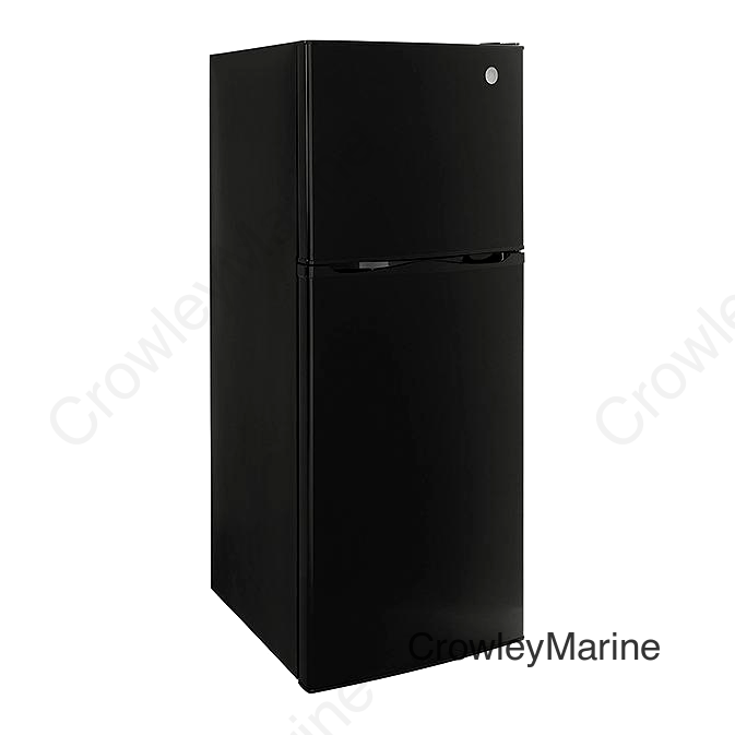 GE GPV10FGNBB 12V Top-Freezer Refrigerator, 9.8 cu. ft., Black