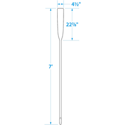 Seachoice 7 Ft. Wood Oar, New Zealand Pine Construction, 21-1/4 In. X 4-5/16 In. Blade, Comfort Grip, Clear Finish thumbnail-6