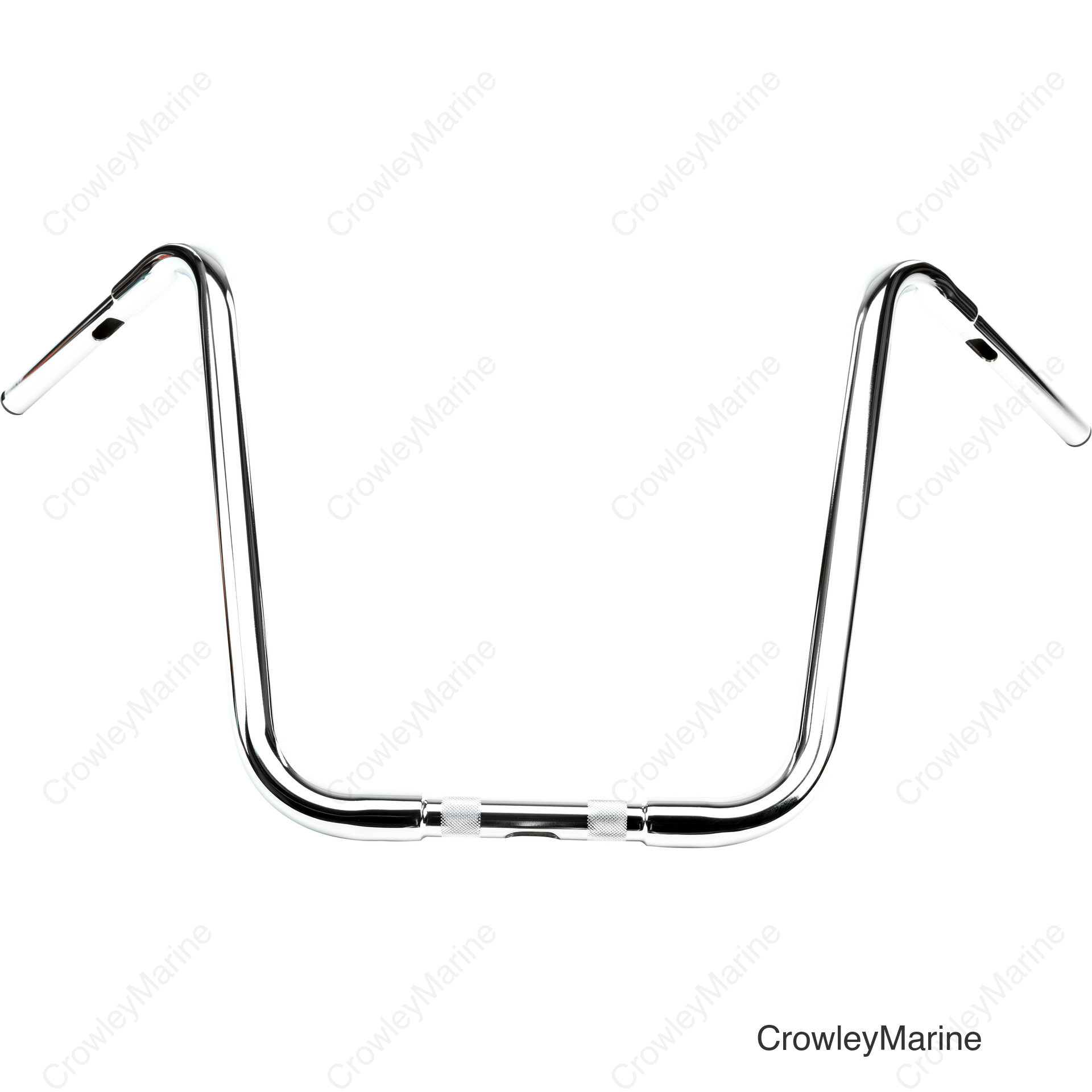 18" CHROME APE HANGERS 1" THRU CLAMP -TBW