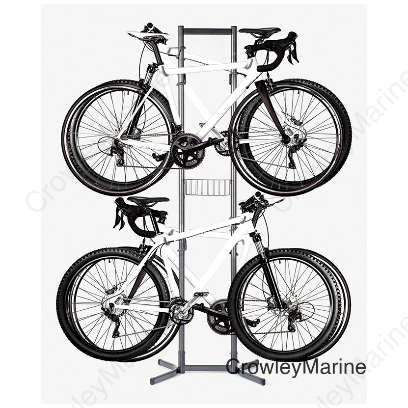 Delta 4-Bike Free Standing Rack With Basket