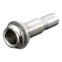 Seachoice Mega-Flow Dripless Thru Hull Fitting, 316 Stainless Steel, Fits 3/4 in. Hose, 1-1/2 in. Max. Hull thumbnail-7