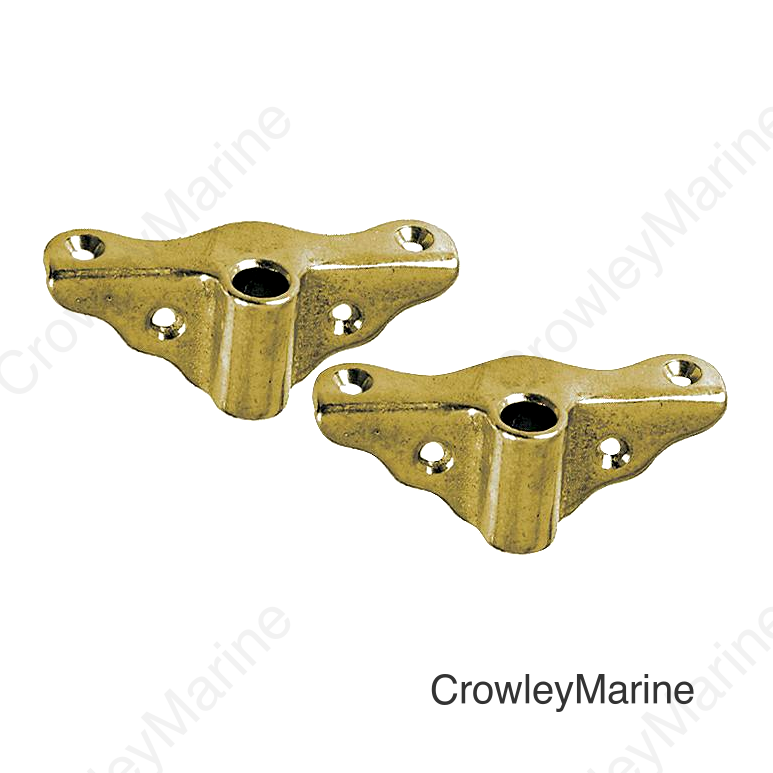 Rowlock Socket Bronze Edge Mount, Pr.