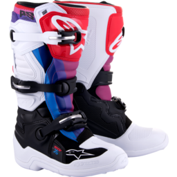 Youth Tech 7S Boots - White/Black/Rainbow - US 7 thumbnail-0