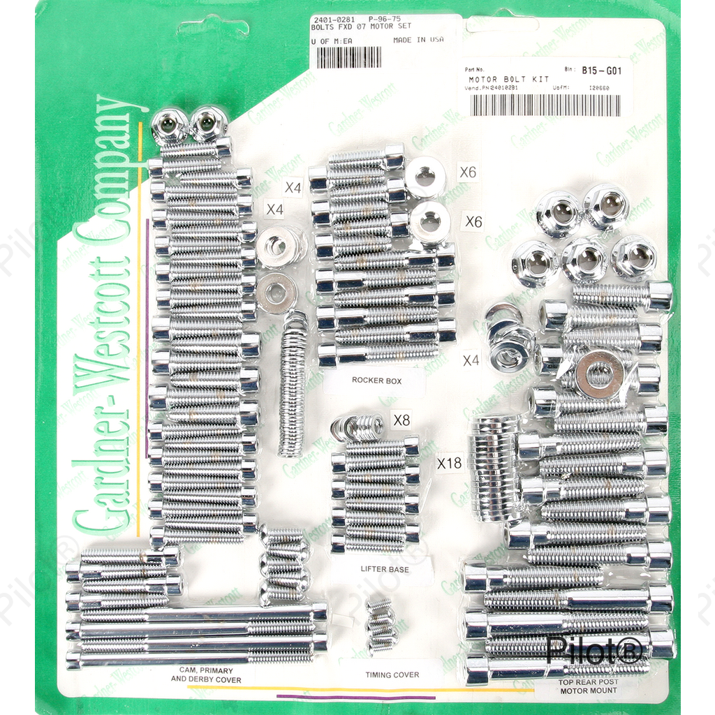 Bolt Kit - Motor Set - Socket-Head - FXD