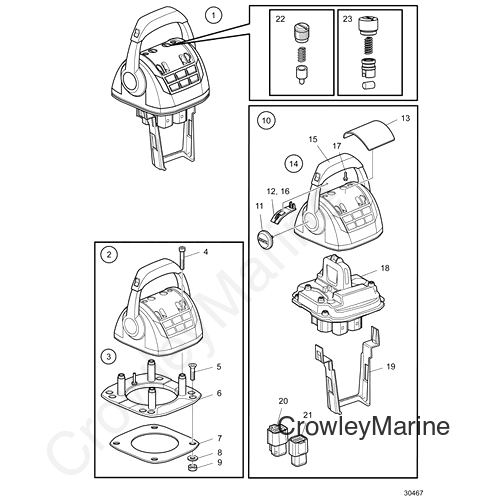 Control Lever(V2) - Volvo Penta (23062571)
