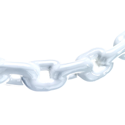 Seachoice Anchor Chain, PVC, White, Coated, 3/16 In. X 4 Ft., For Boats Up to 27 Ft. thumbnail-1