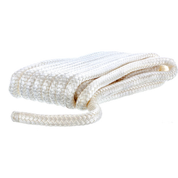 Seachoice Double Braid Nylon Dock Line, White, 5/8 in. X 35 Ft., 15 in. Eye Splice, Pre-Shrunk, Heat Stabilized thumbnail-2