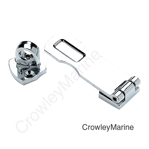 Seachoice Chrome Plated Zinc Swivel Eye Hasp 3"
