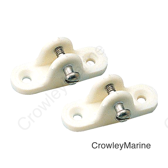 DECK HINGE NYLON WHT SM (2/PK)