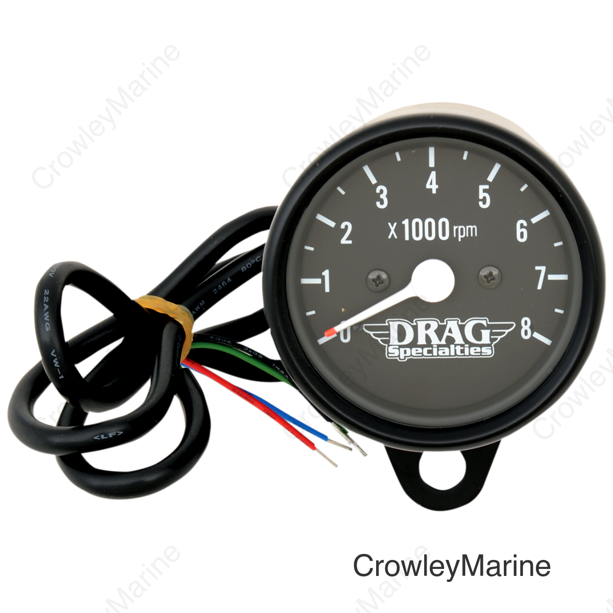 TACH BLK 2.4" BLK W/BULB