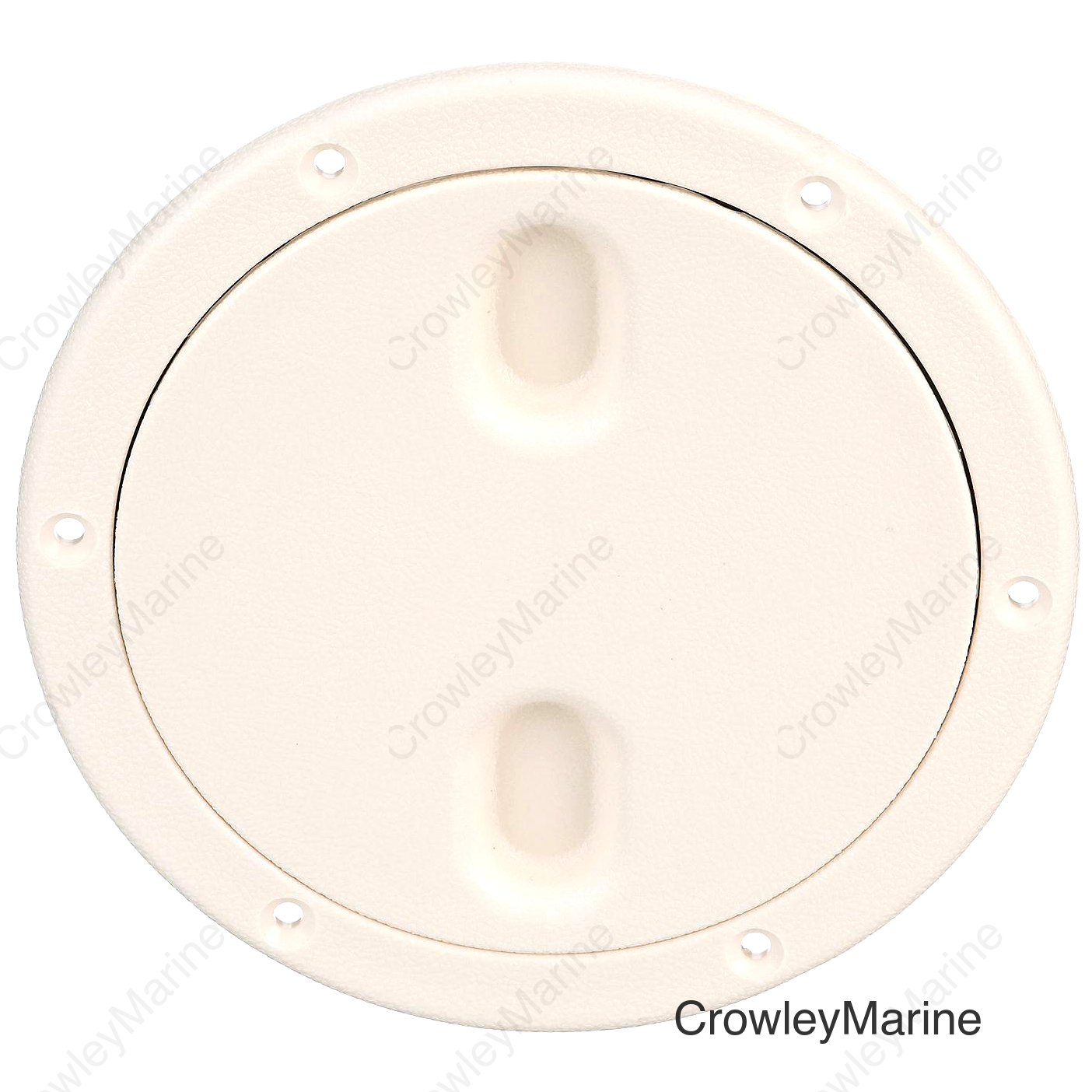 Seachoice Twist 'N' Lock Marine Boat Deck Plate, White Finish, Up to 6-1/2 In.