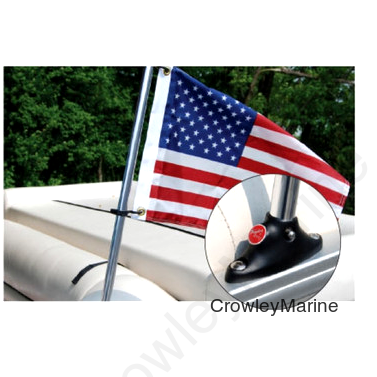 30" TOON RAIL POLE AND FLAG (922CAN)