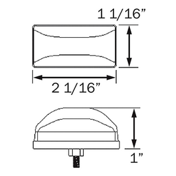Seachoice Clearance Light Mini Trailer, Amber, w/ Stud thumbnail-5