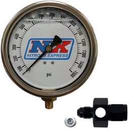Nitrous Express Nitrous Pressure Gauge 4in-High Accuracy 4AN thumbnail-2