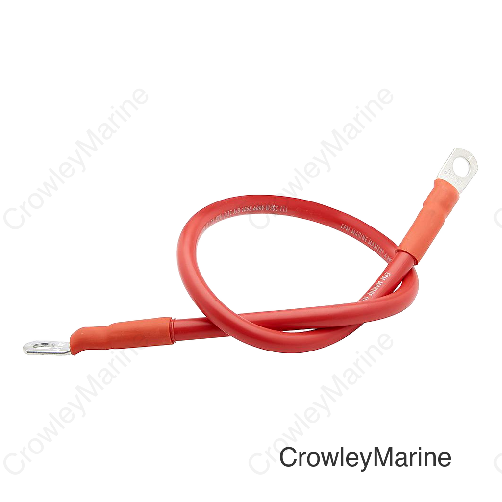 Seachoice 4 AWG Marine Grade Cable, Red, 2 Ft.