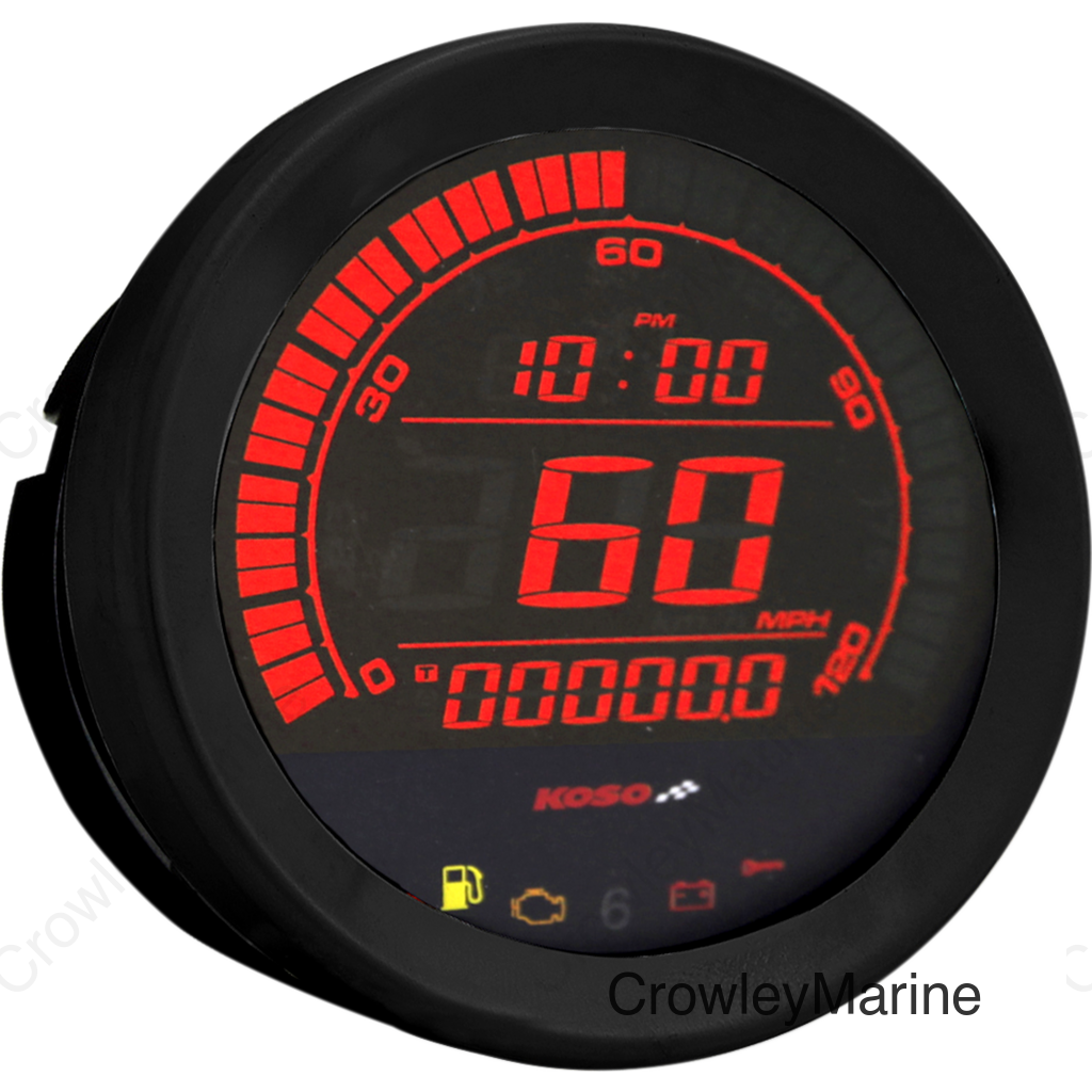 4" Speedometer - Black