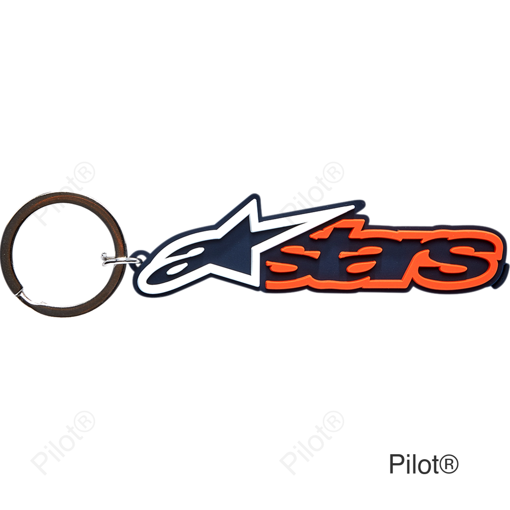 Key Fob - Blaze - Navy/Orange