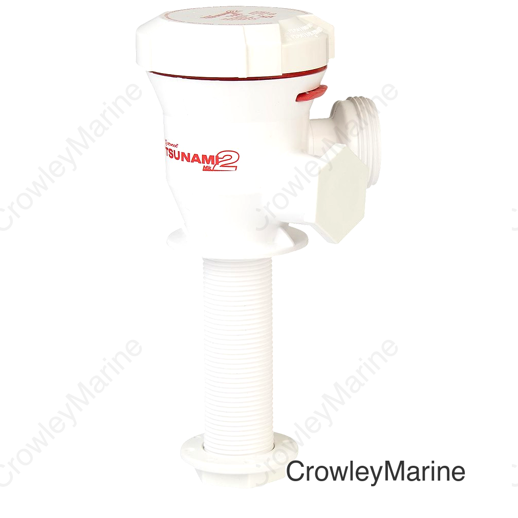 Attwood 56404 Tsunami MK 2 Cartridge Aerator Pump, Long Straight Inlet