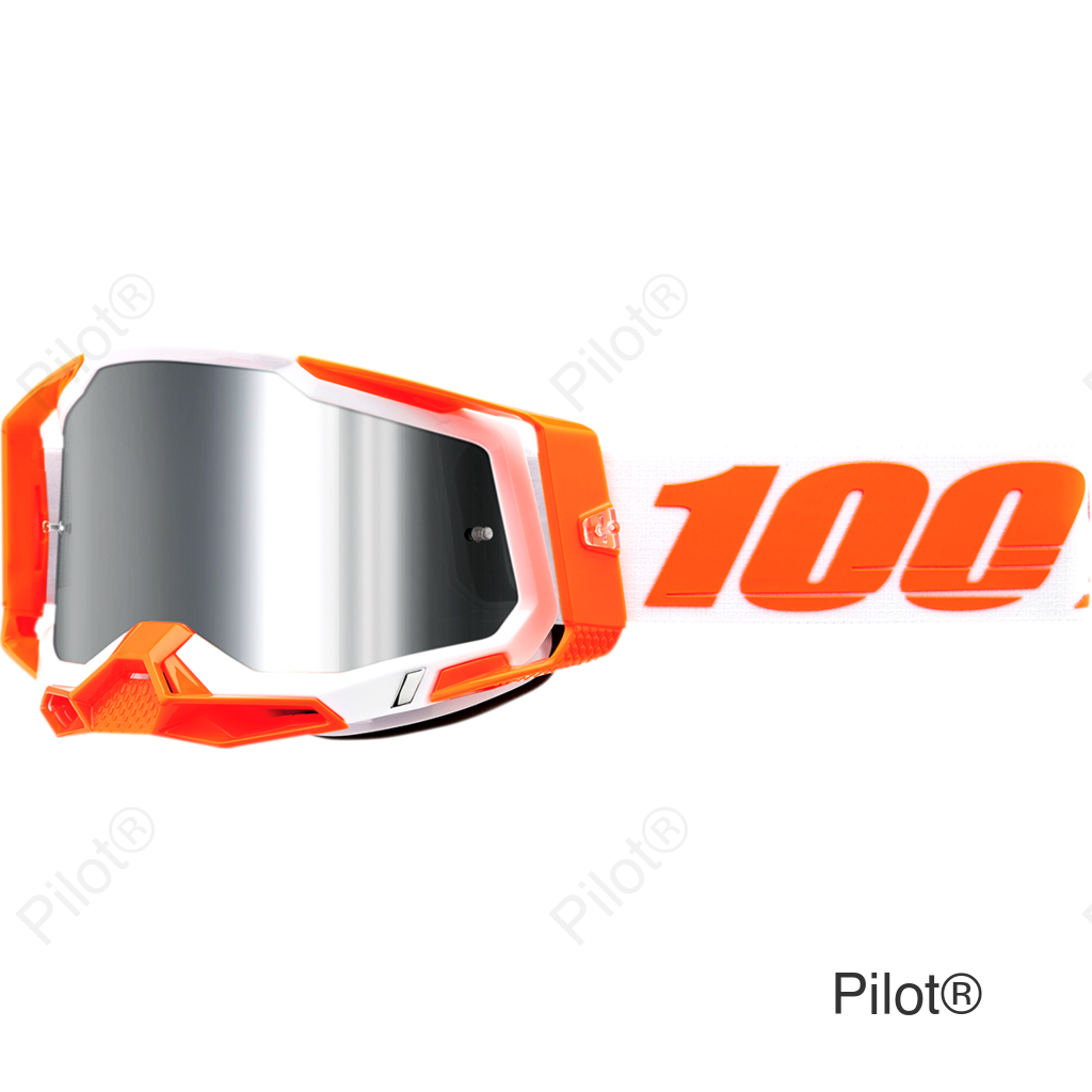 Racecraft 2 Goggles - Orange - Silver Flash Mirror