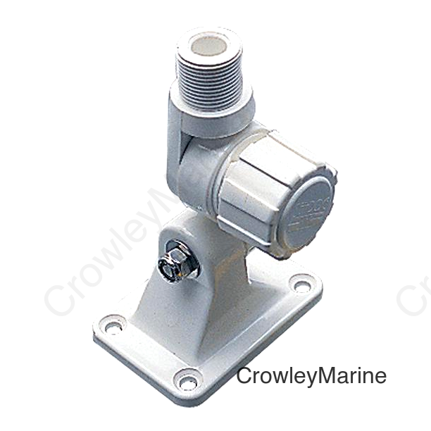 SeaDog 329100 White Adjustable Antenna Base | 1/4" Fastener