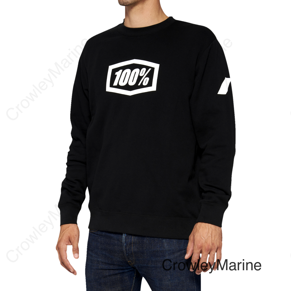 Icon Long-Sleeve Fleece Sweatshirt - Black - 2XL