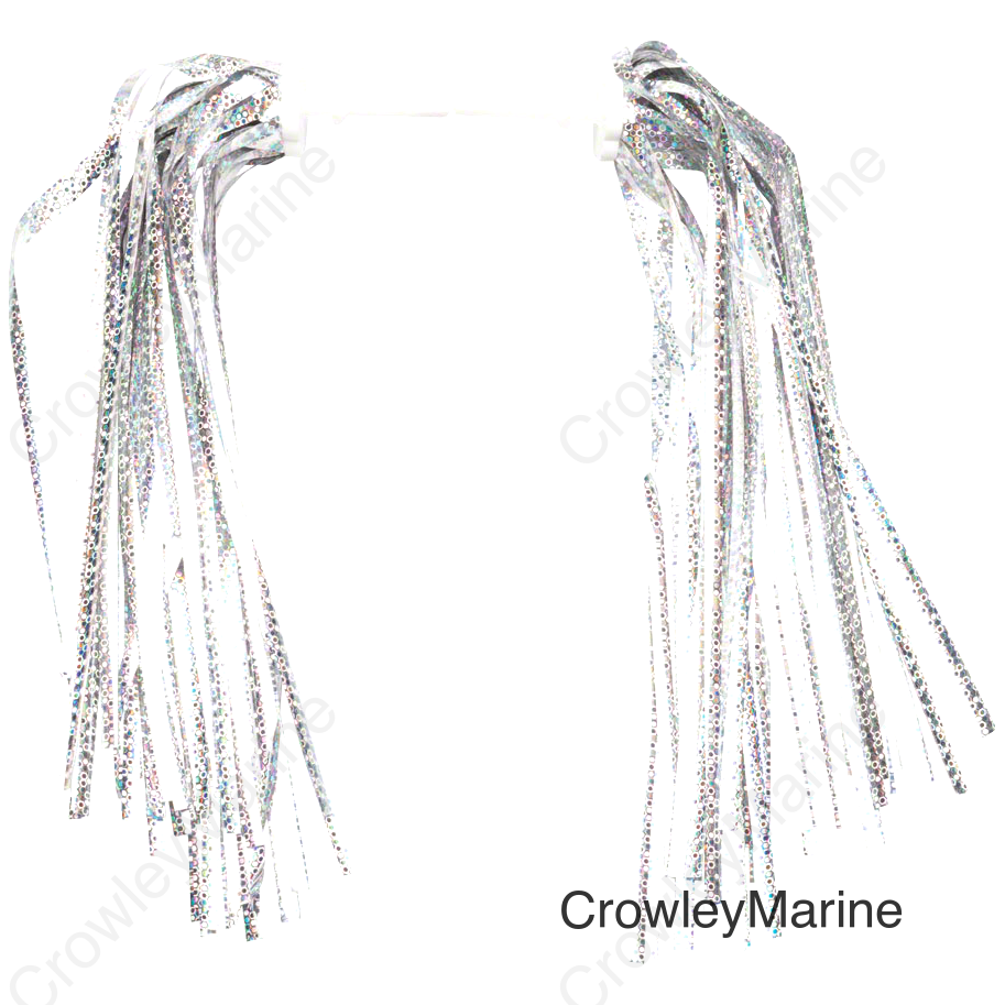 Dimension Kid's Bike Streamers: Silver-Platinum~ Pair