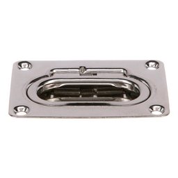 Seachoice Spring Loaded Flush Mount Hatch Handle, 304 Stainless Steel, 3 In. X 2-1/4 In.