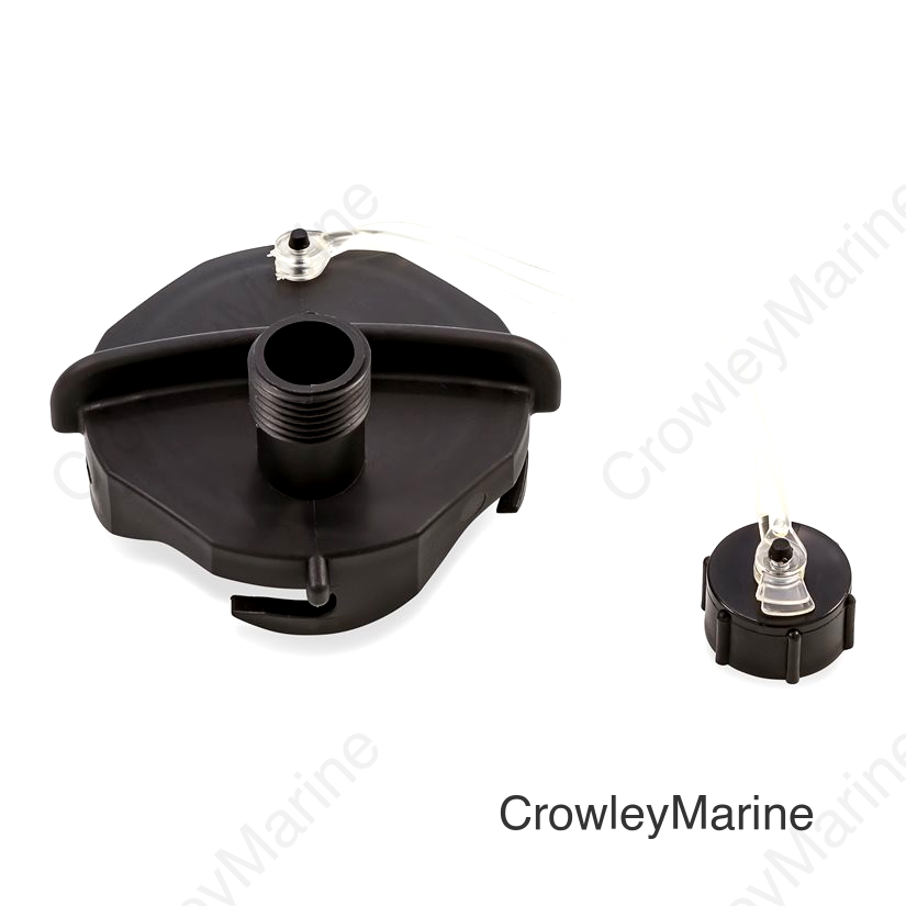 RV SEWER CAP W/HOSE CONNECTOR