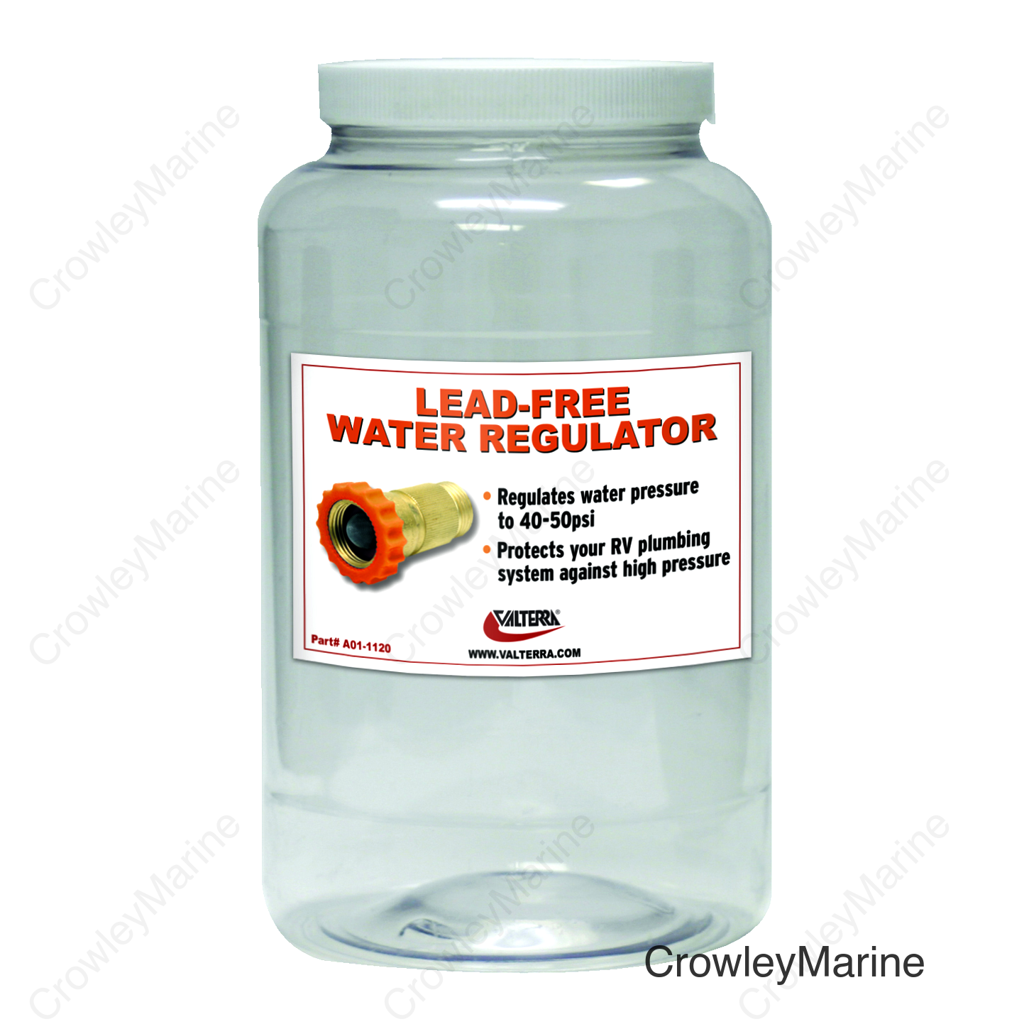 EMPTY JAR W/LABEL - WATER REGULATOR