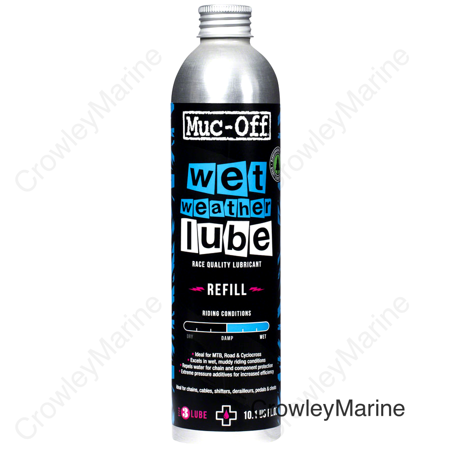 Muc-Off Bio Wet Bike Chain Lube - 300ml Aluminum Refill Bottle