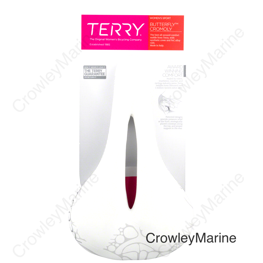 Terry Butterfly Chromoly Saddle - Chromoly White Women's