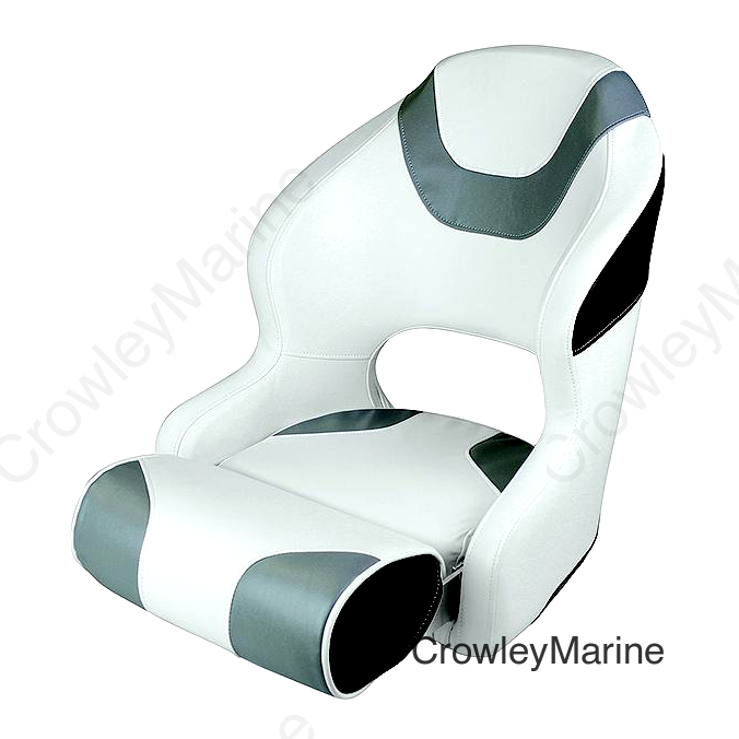 Wise Baja Series Bucket Seat w/Bolster, Brite White / Grey / Black