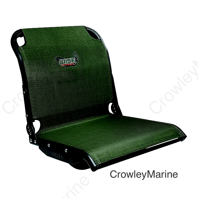 Wise 3374713 Aero X Boat Seat, Green Mesh w/Black Frame, Mid-Back