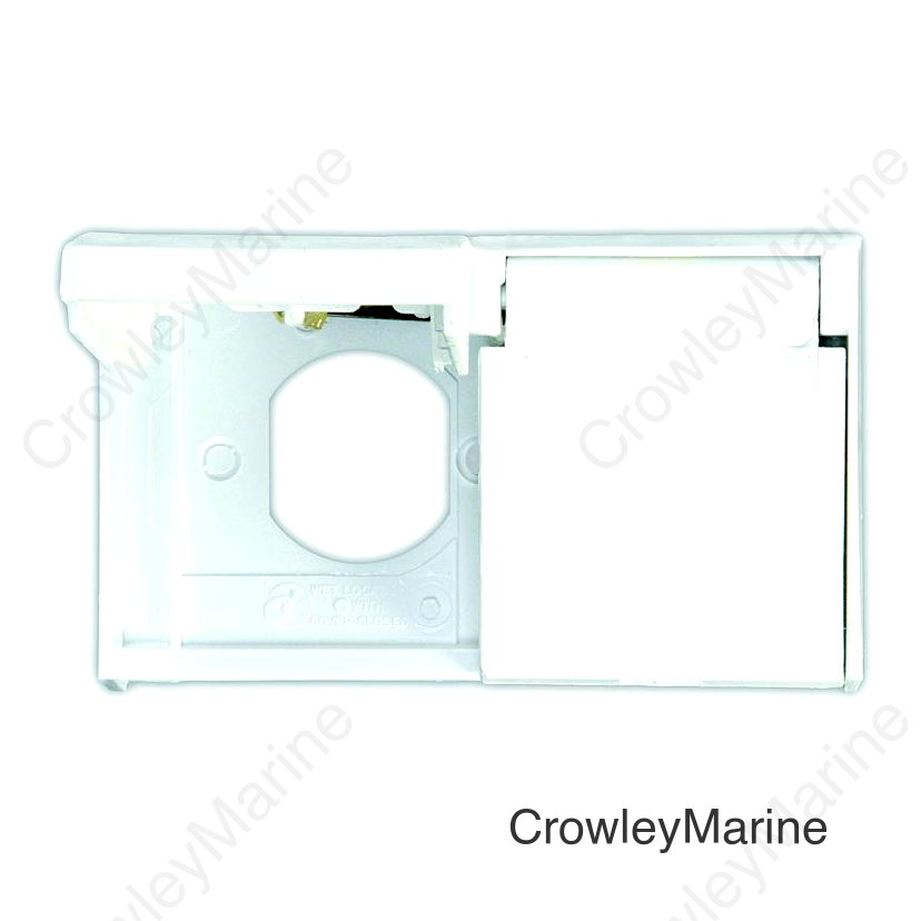 JR Products 47505 White Duplex Weatherproof RV Outlet Cover